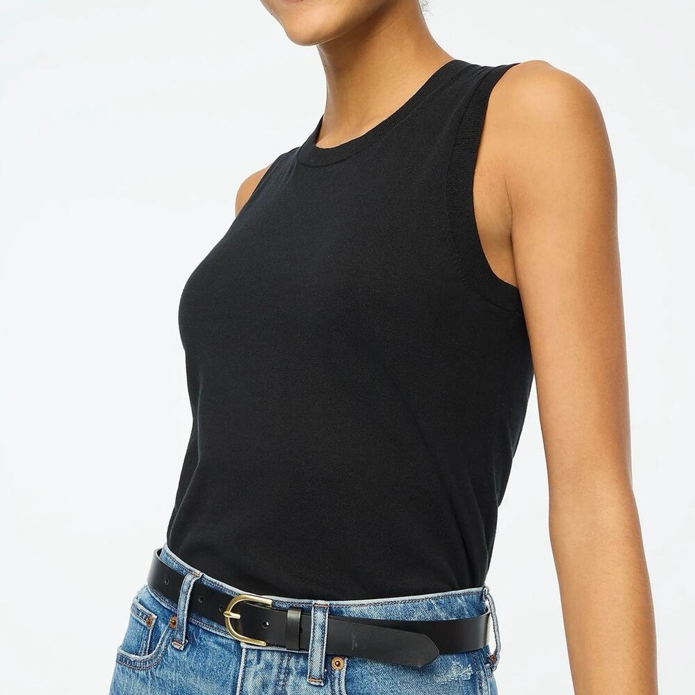 NWOT J. Crew Sweater Shell in Black Size S